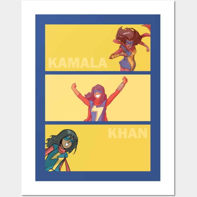 Kamala Khan Panels Wall Art by DamageTwig